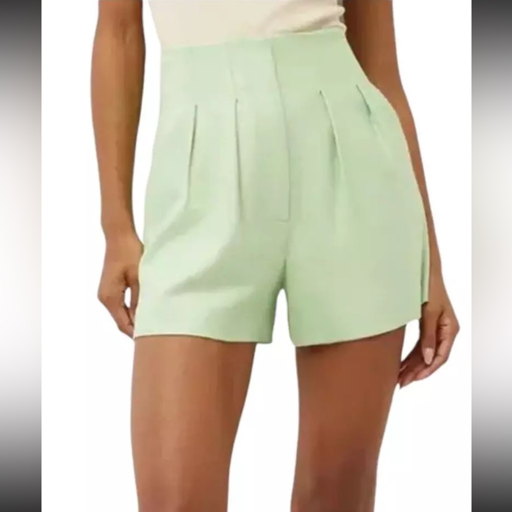 NWT Veronica Beard Women's Pistachio Gables Shorts Sz 12 Preppy Casual Quiet Lux